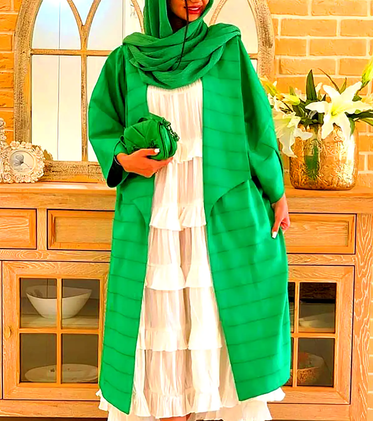 مانتو عبایی رنگی مدرن