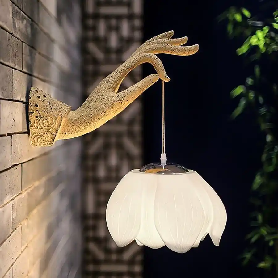 چراغ دیواری شیشه ای رنگی