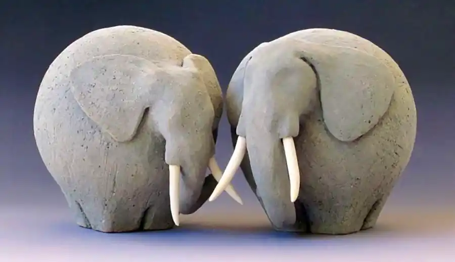 مجسمه فیل سه بعدی