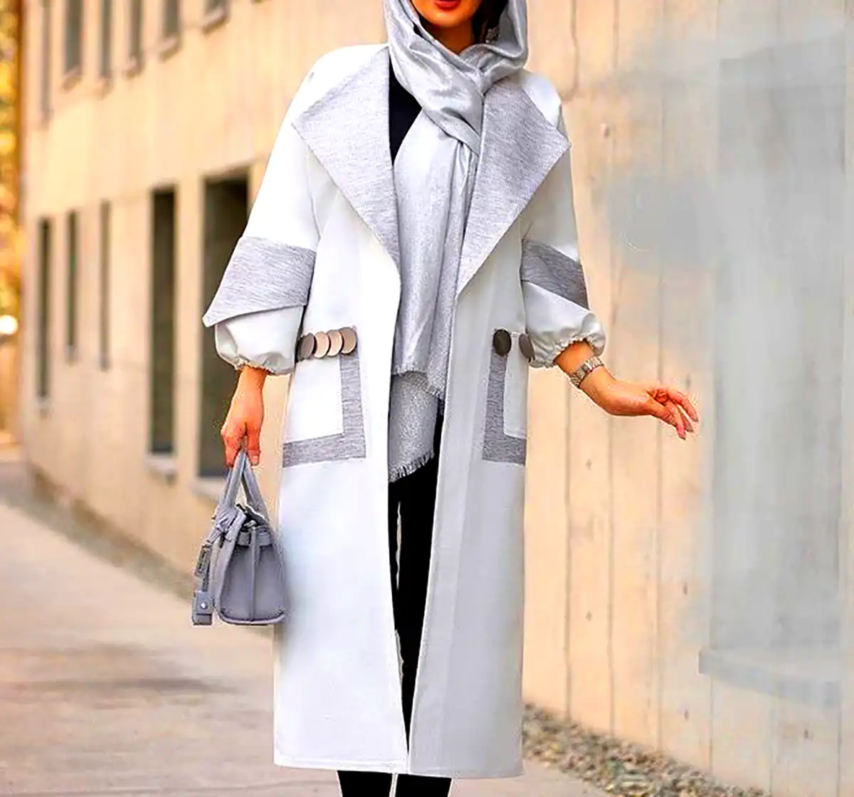 مانتو ژاکارد گرم زنانه