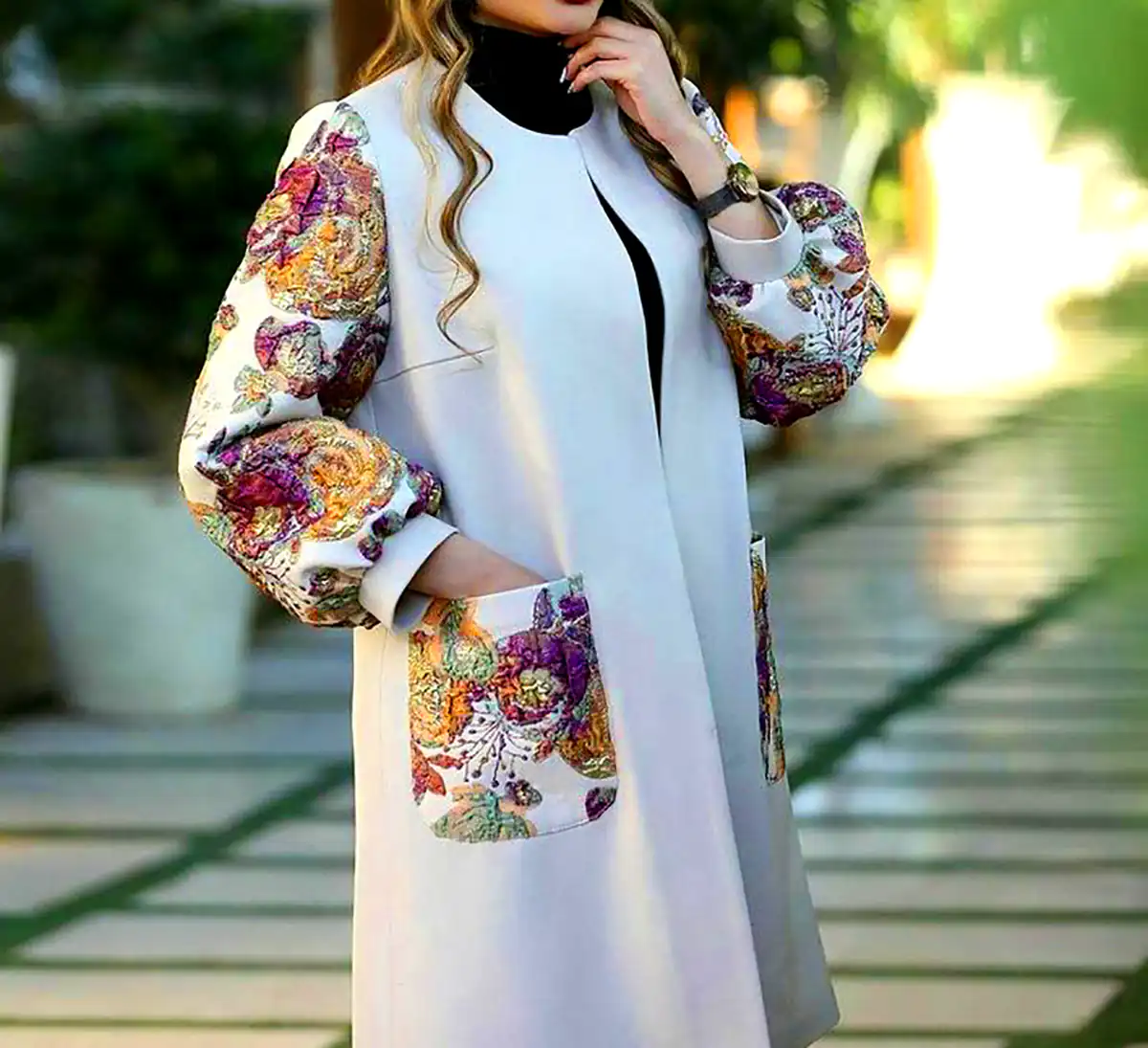 مانتو ژاکارد گرم زنانه