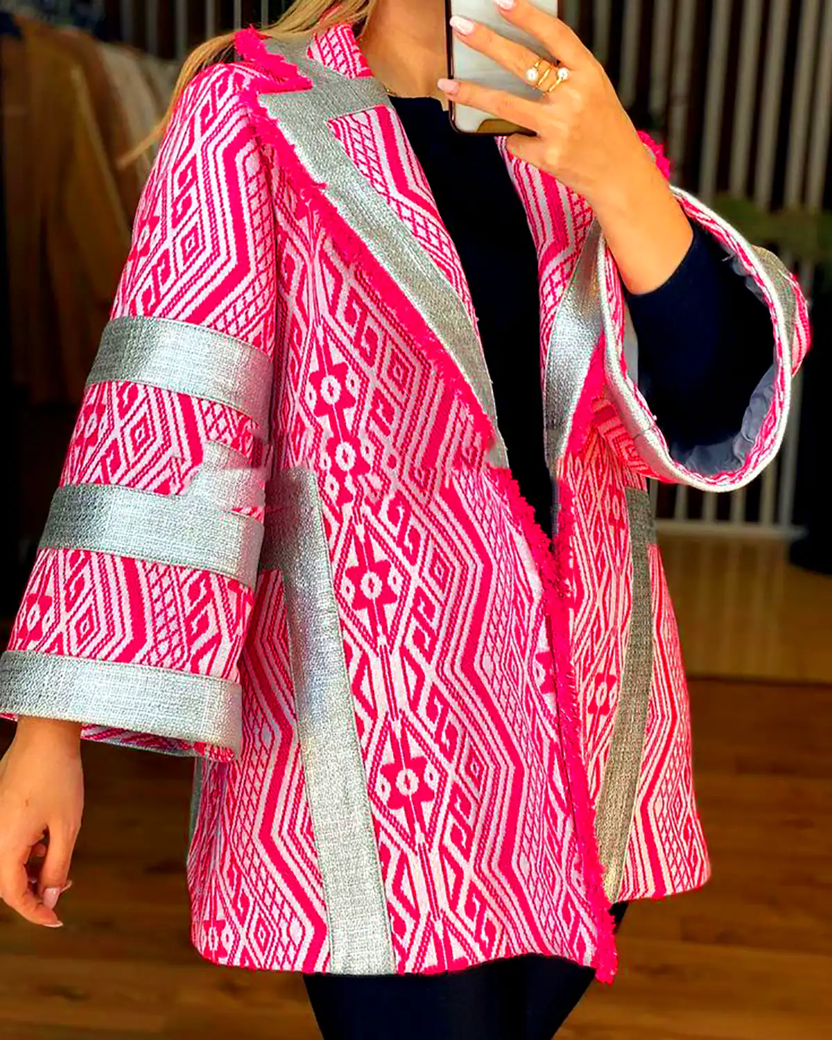کت پائیزی فانتزی رنگی