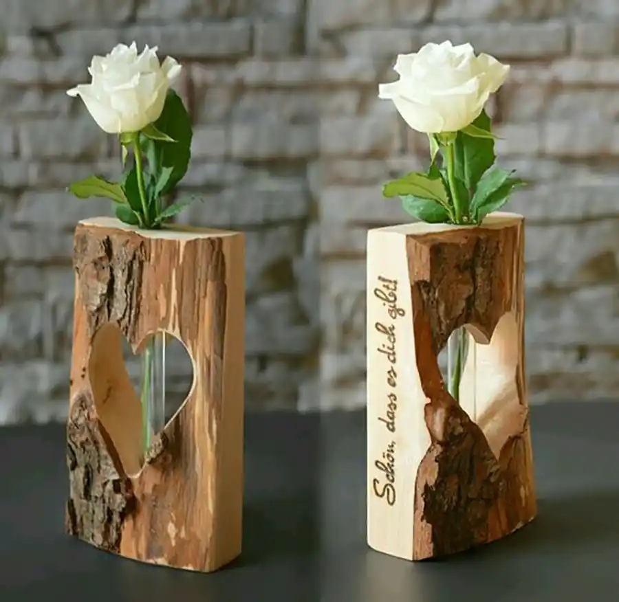گلدان تنه درختی
