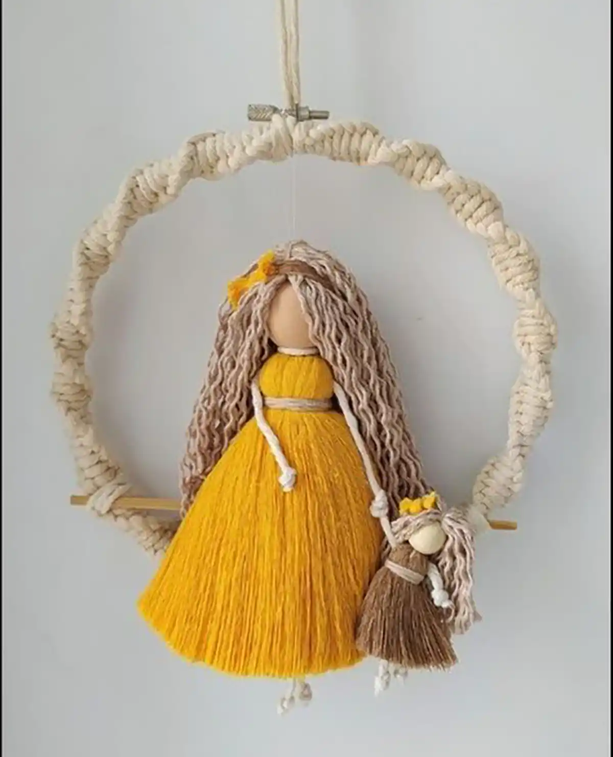 دیوارکوب فرشته مکرومه (جدیدترین مدل های ترند امسال ۱۴۰۴ - ۲۰۲۵) دیوارکوب فرشته مکرومه