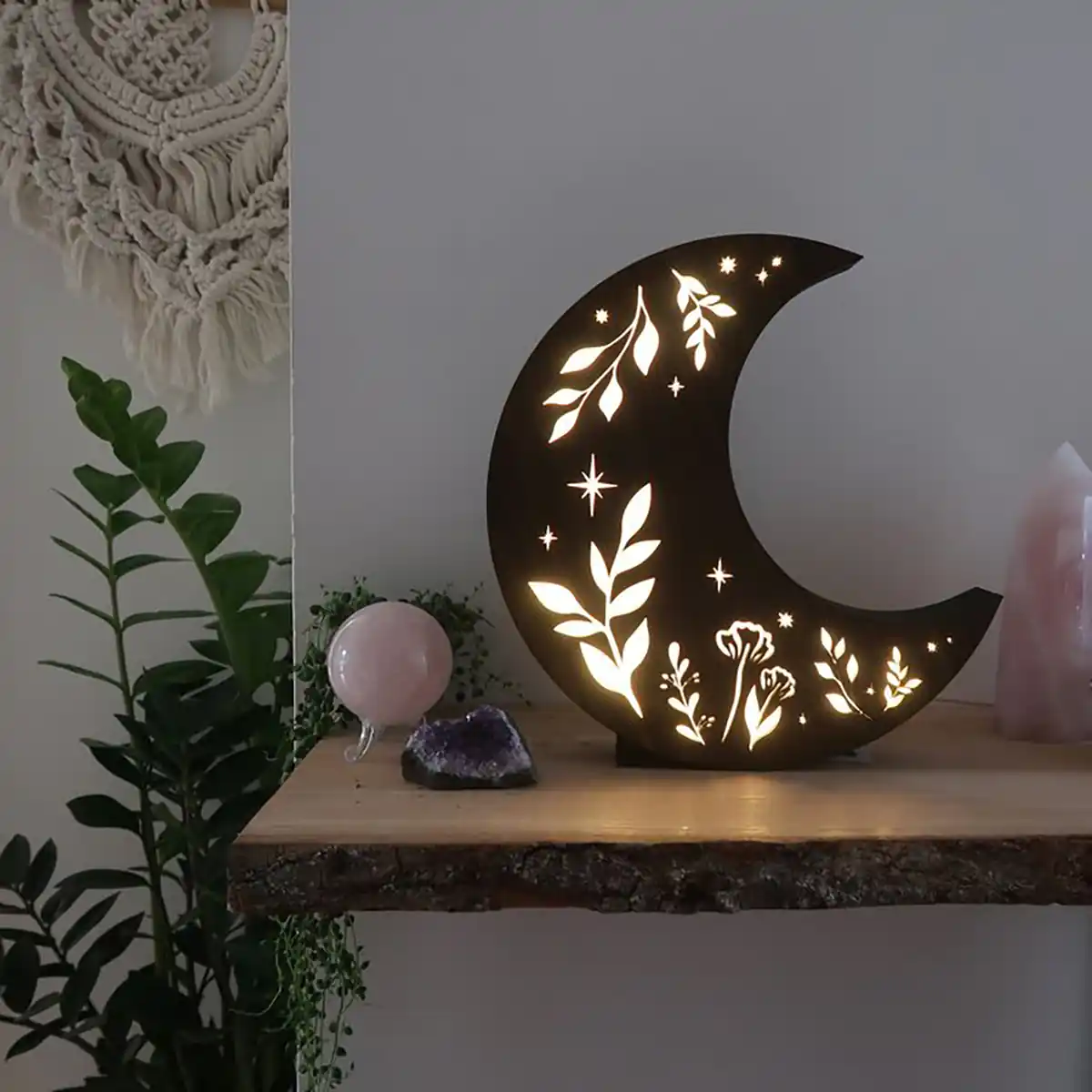 چراغ خواب چوبی سه بعدی