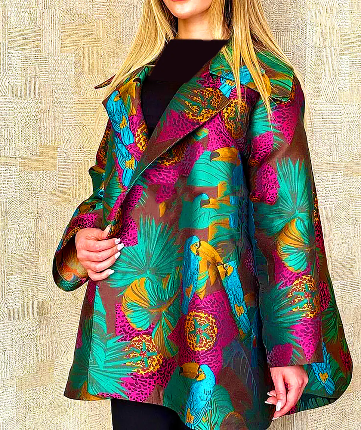 مانتو پائیزی رنگی کژوال