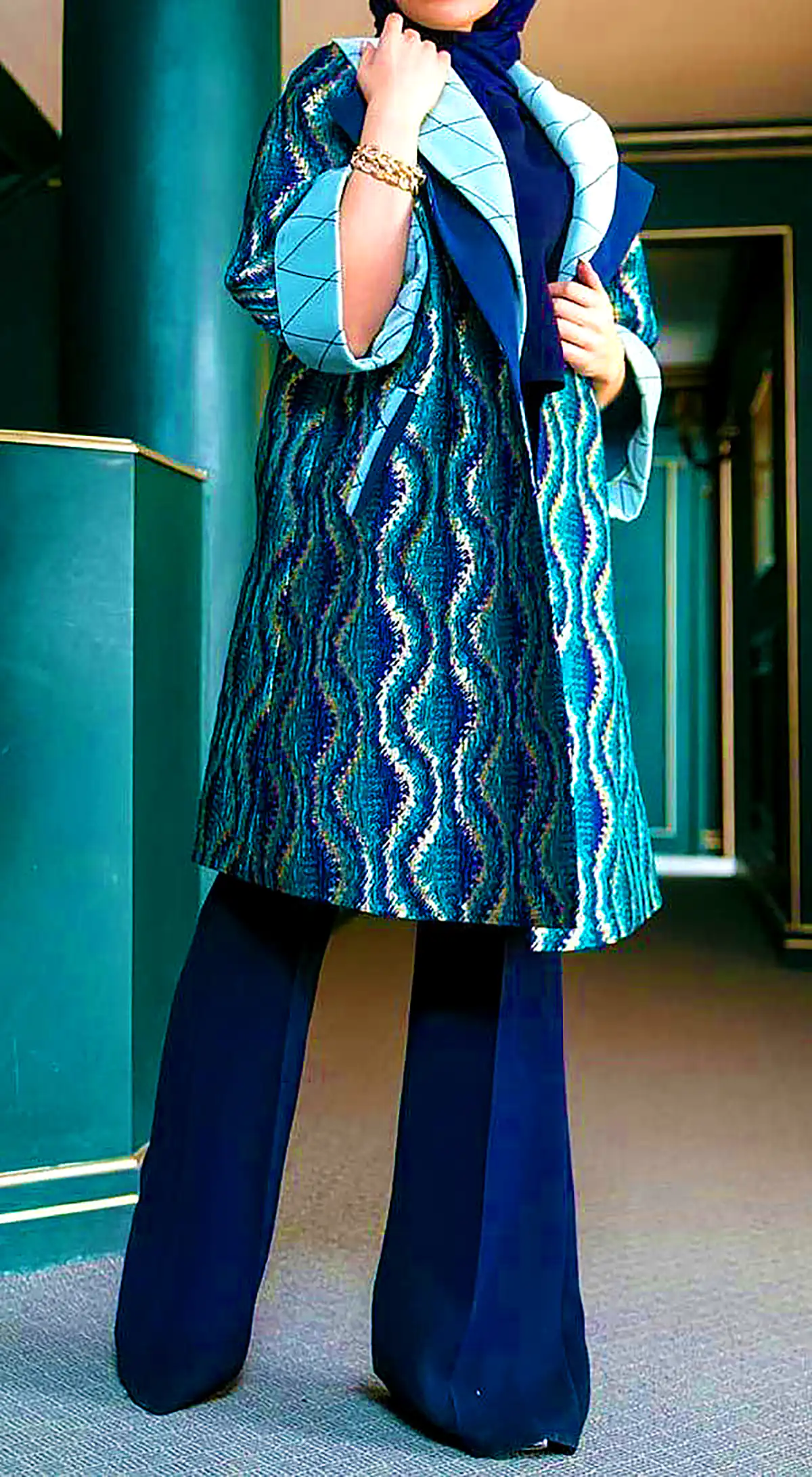 مانتو پائیزی رنگی کژوال