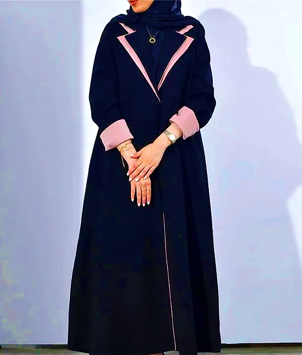 مانتو عبایی شیک مشکی