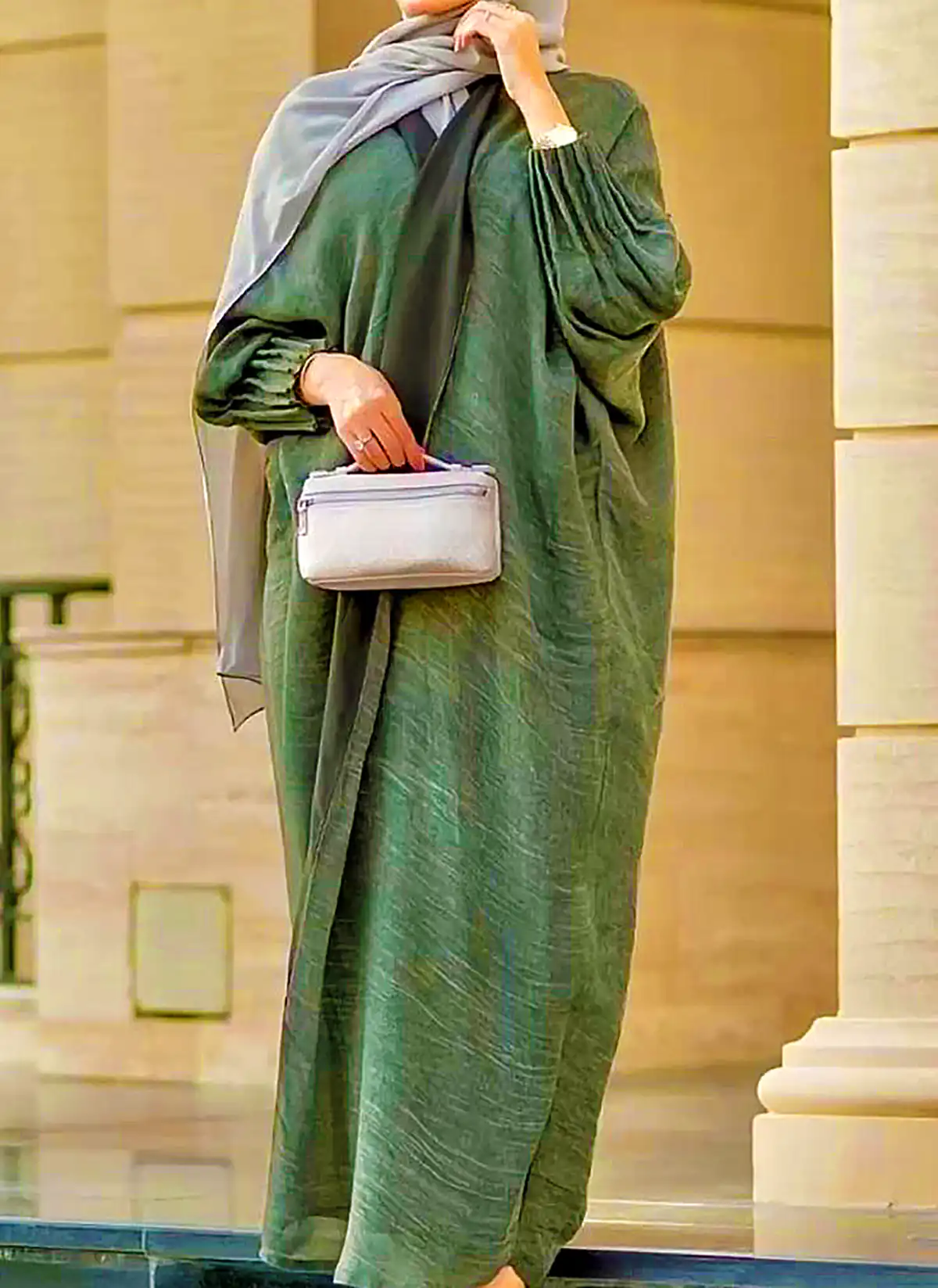 مانتو سبز رنگ شیک