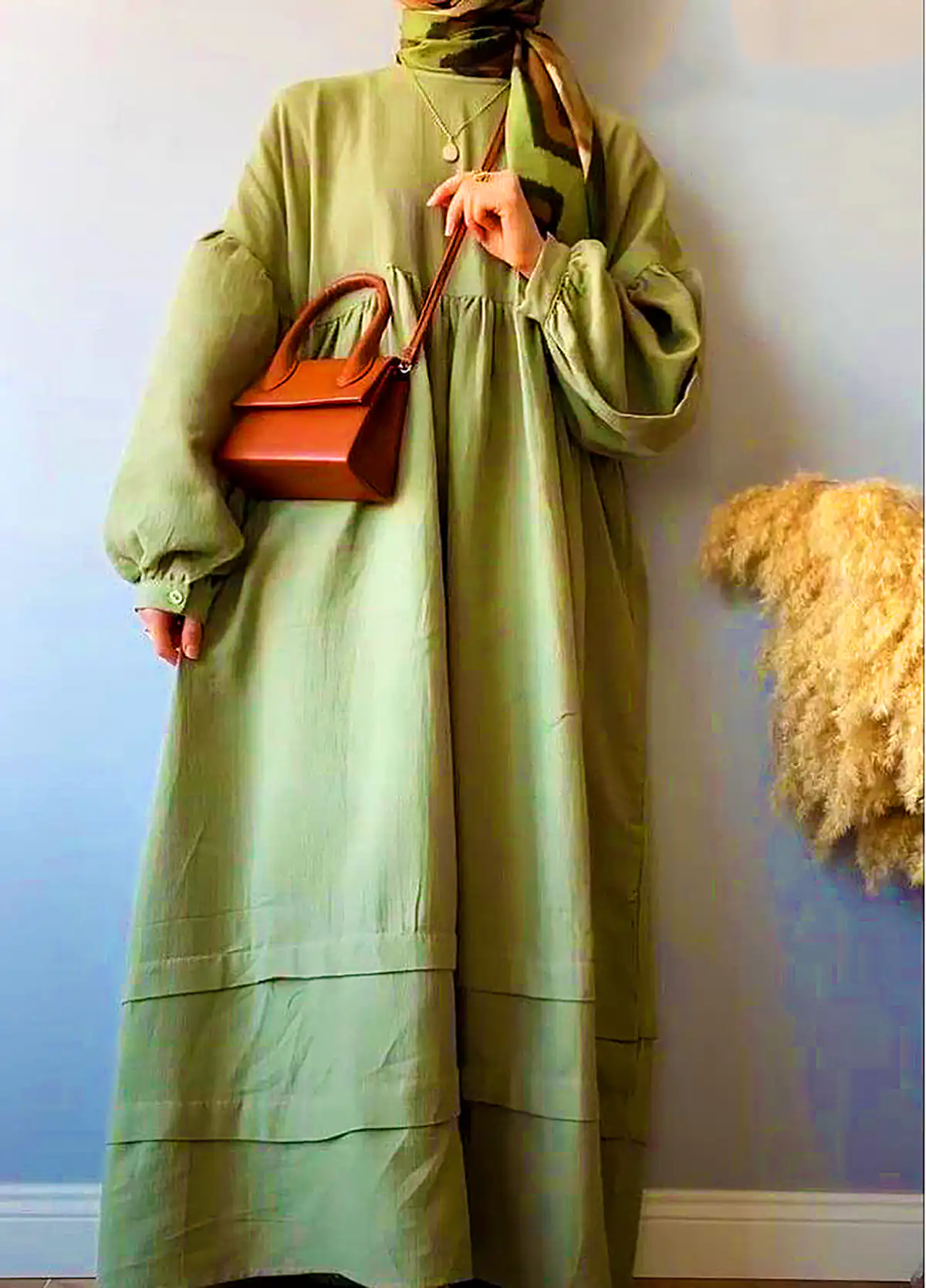 مانتو سبز رنگ شیک