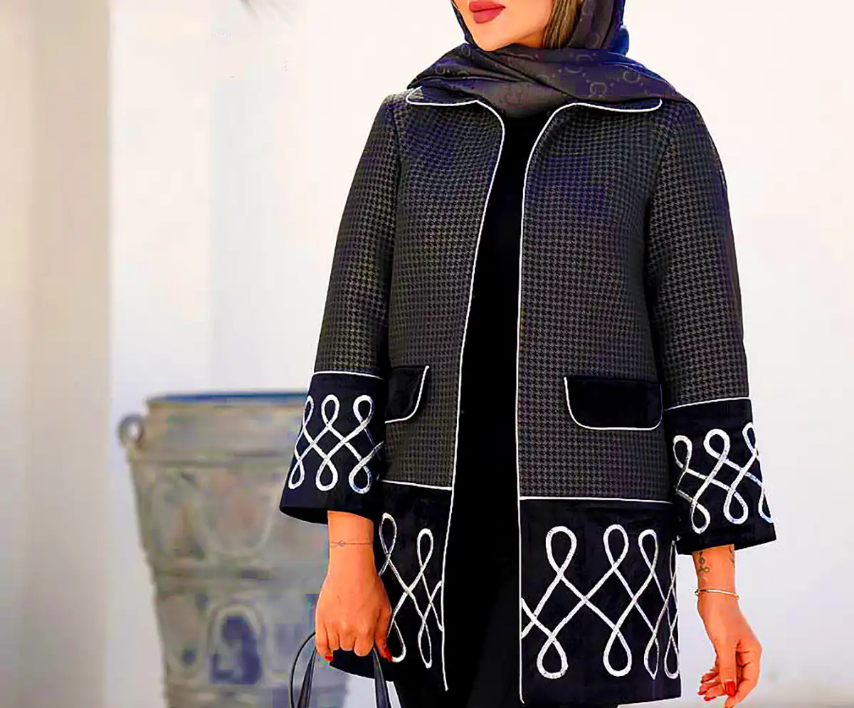 مانتو مشکی رسمی زنانه