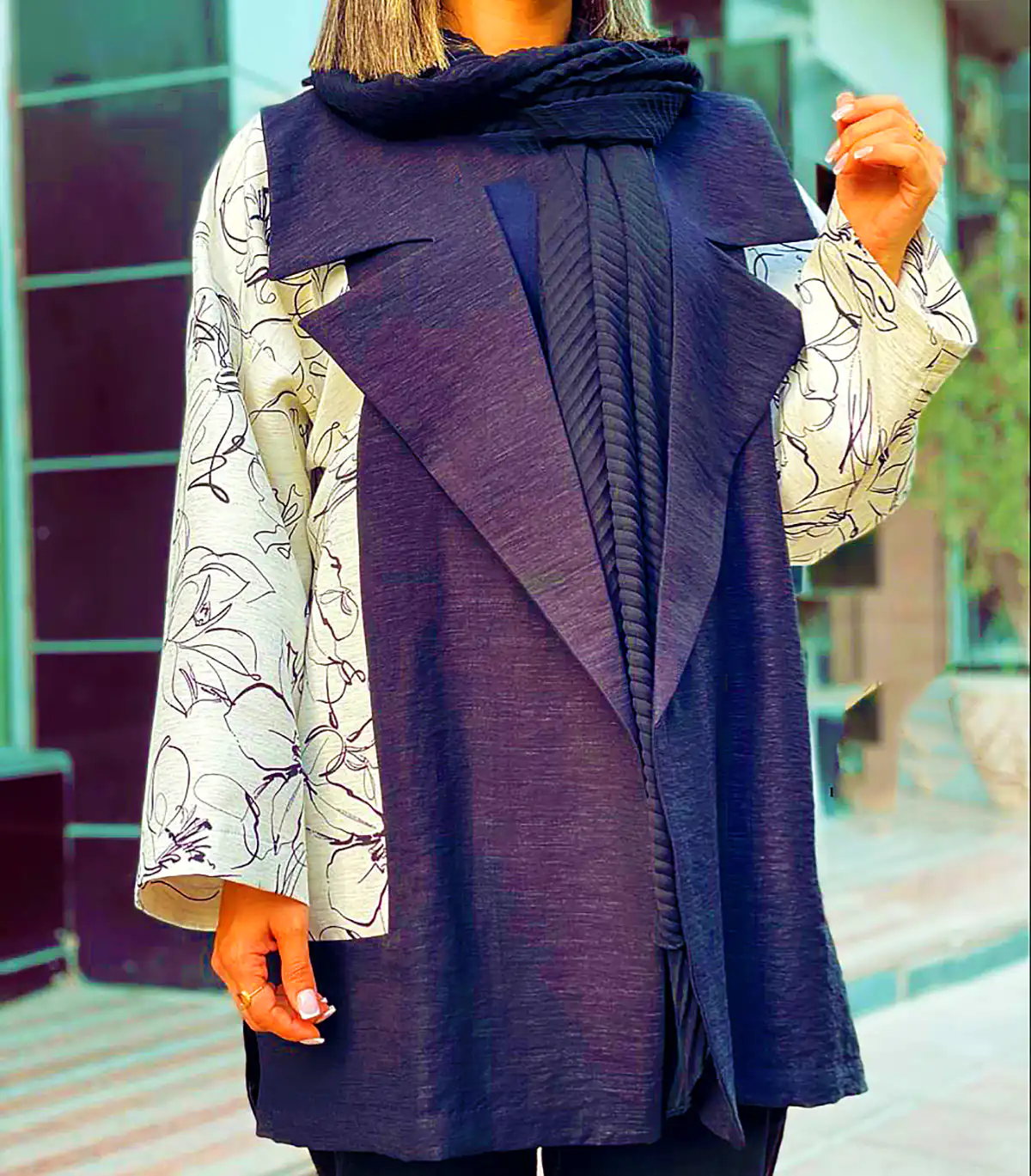 مانتو مشکی رسمی زنانه
