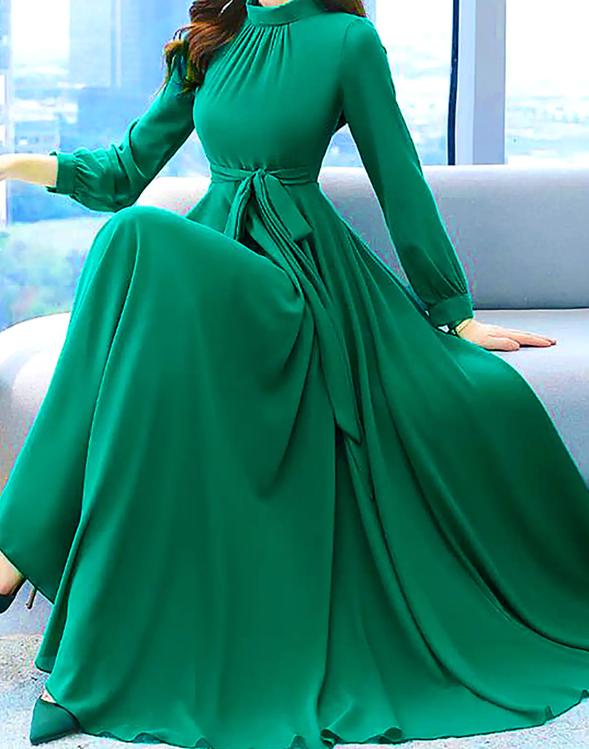 پیراهن نخی خنک طرحدار