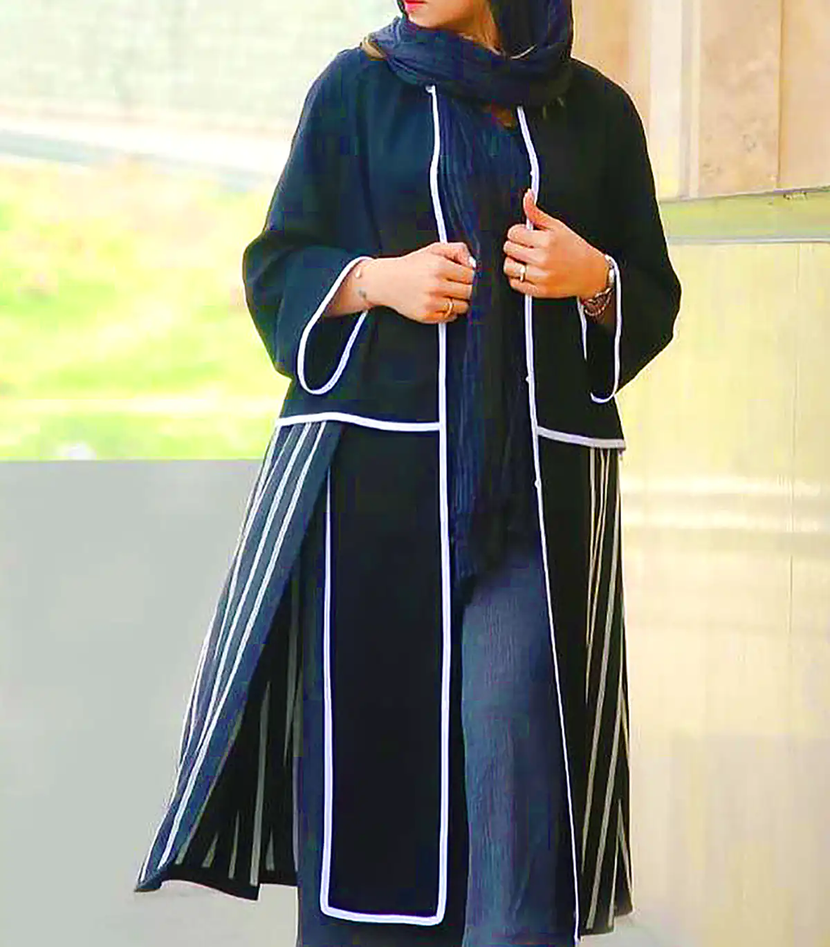 عبا جلو دکمه دار شیک