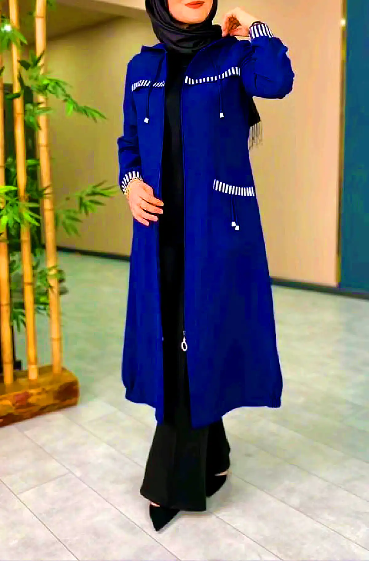عبا جلو دکمه دار شیک