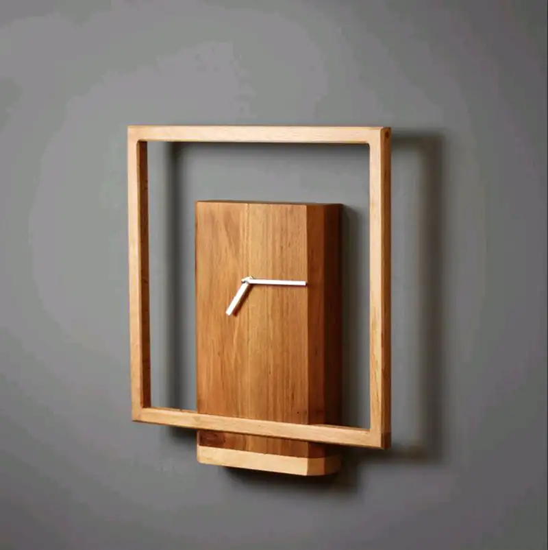 ساعت دیواری خاص چوبی