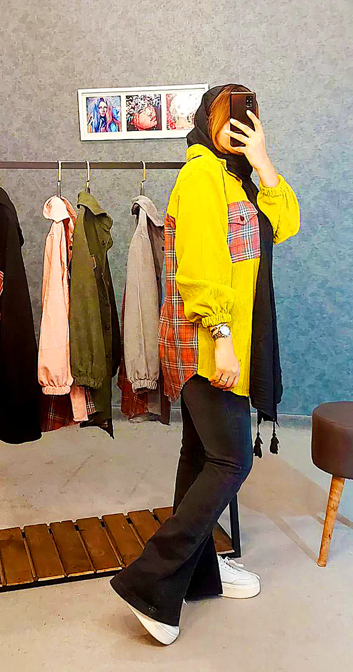 مانتو مخمل پائیزی