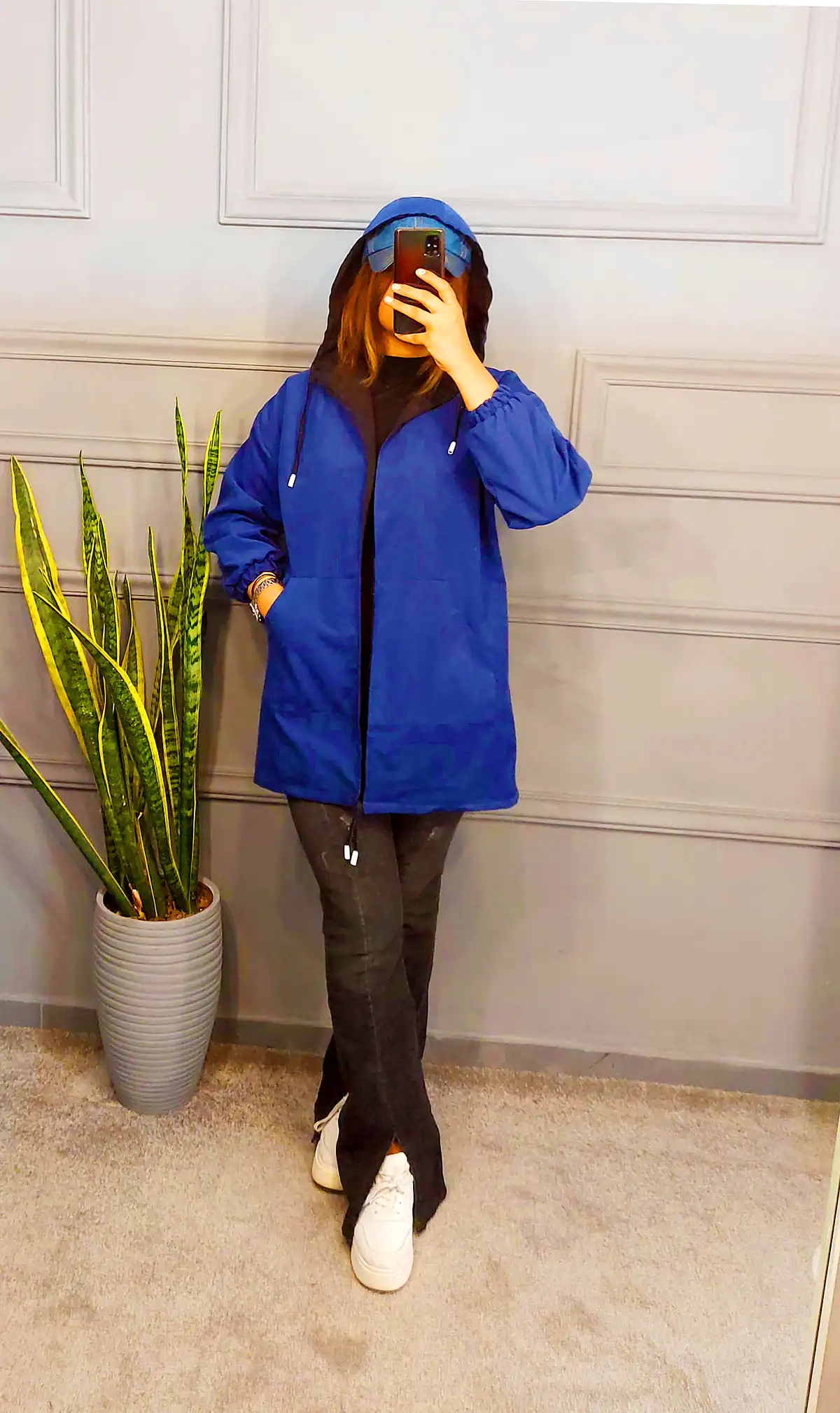 مانتو مخمل پائیزی