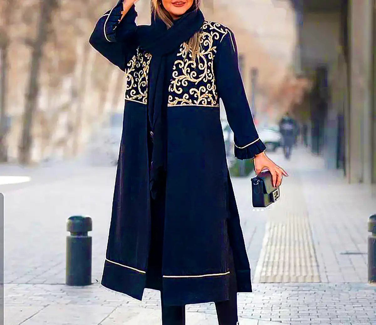 مانتو ژاکارد جدید و شیک