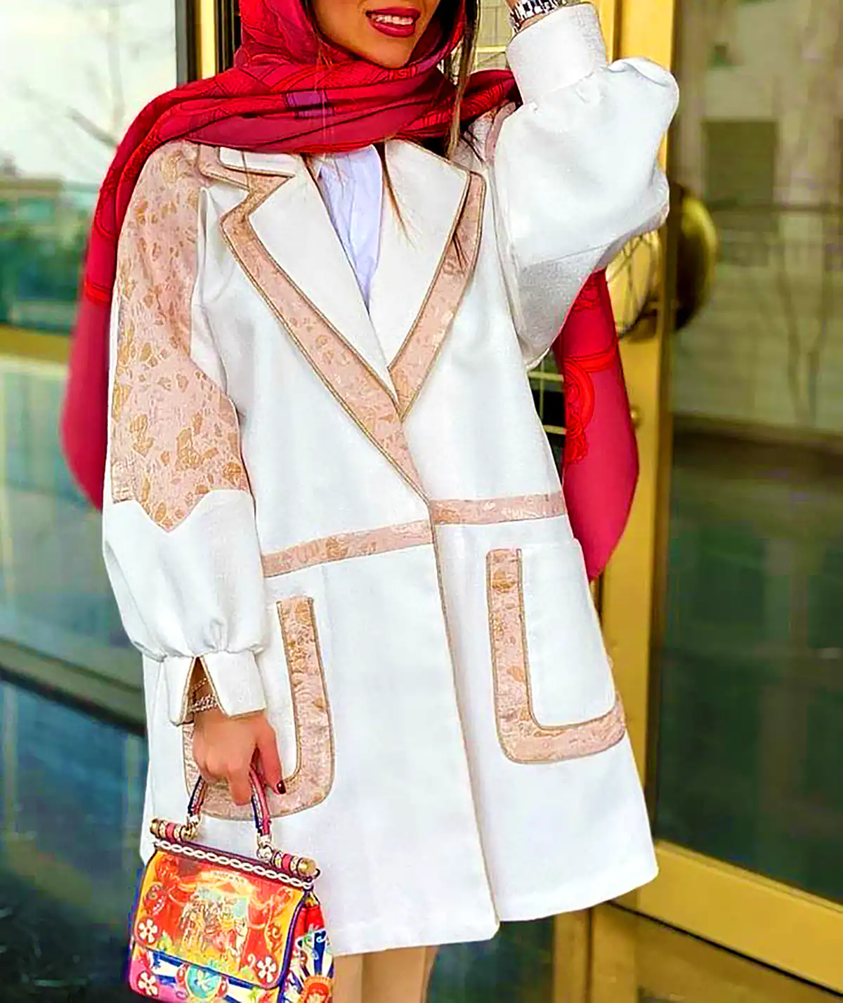 مانتو مجلسی کوتاه پاییزی و شیک