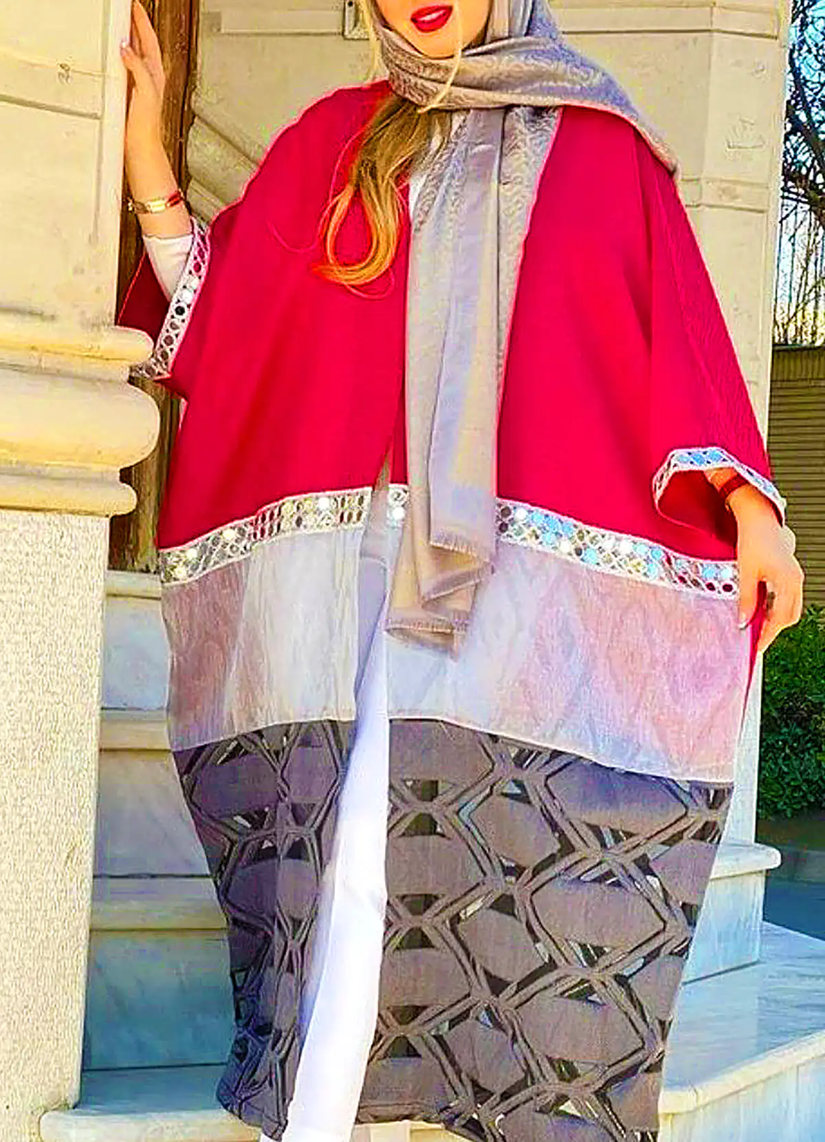 مانتو ابریشمی خاص مجلسی و شیک