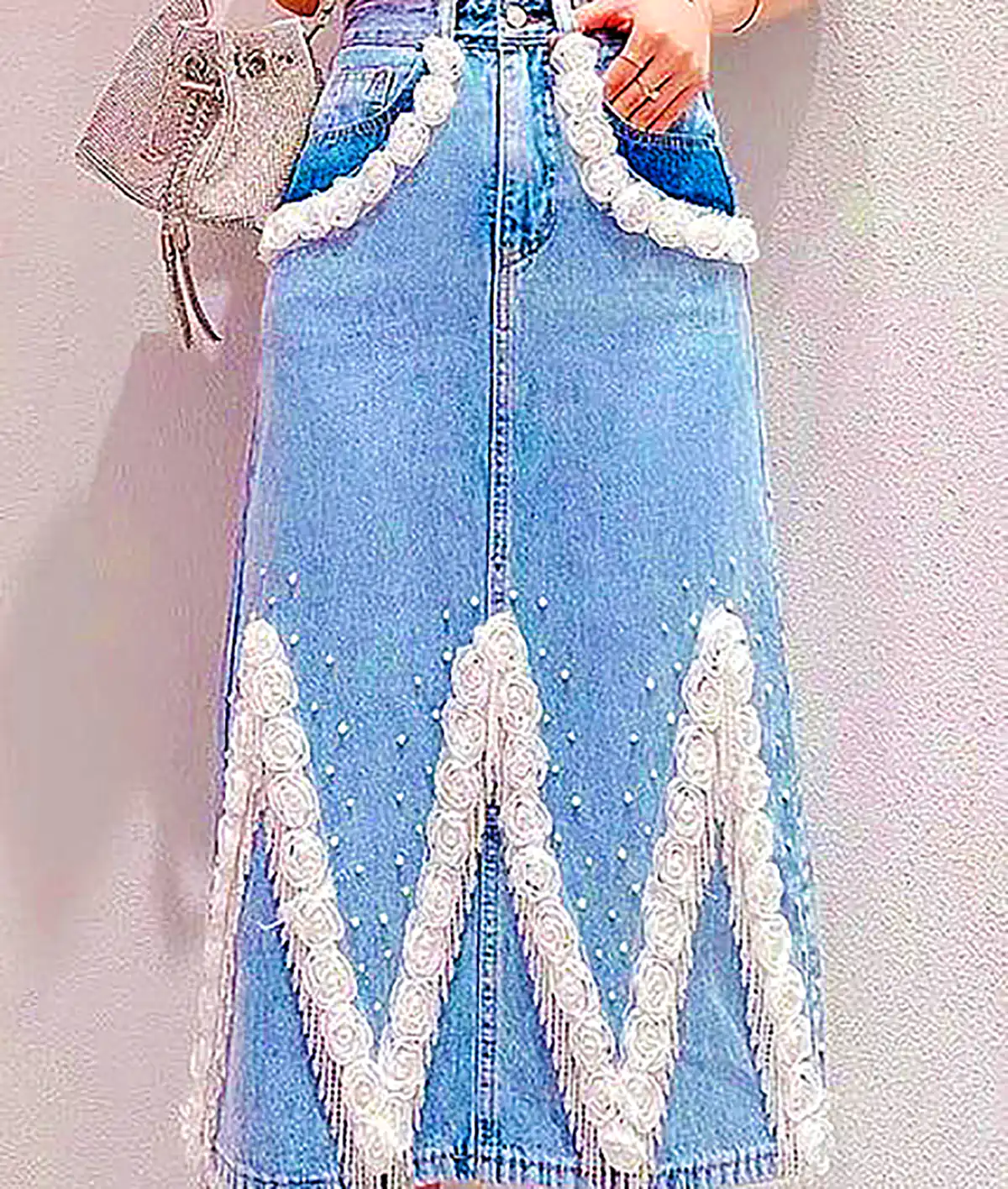 دامن جین قد ۹۰