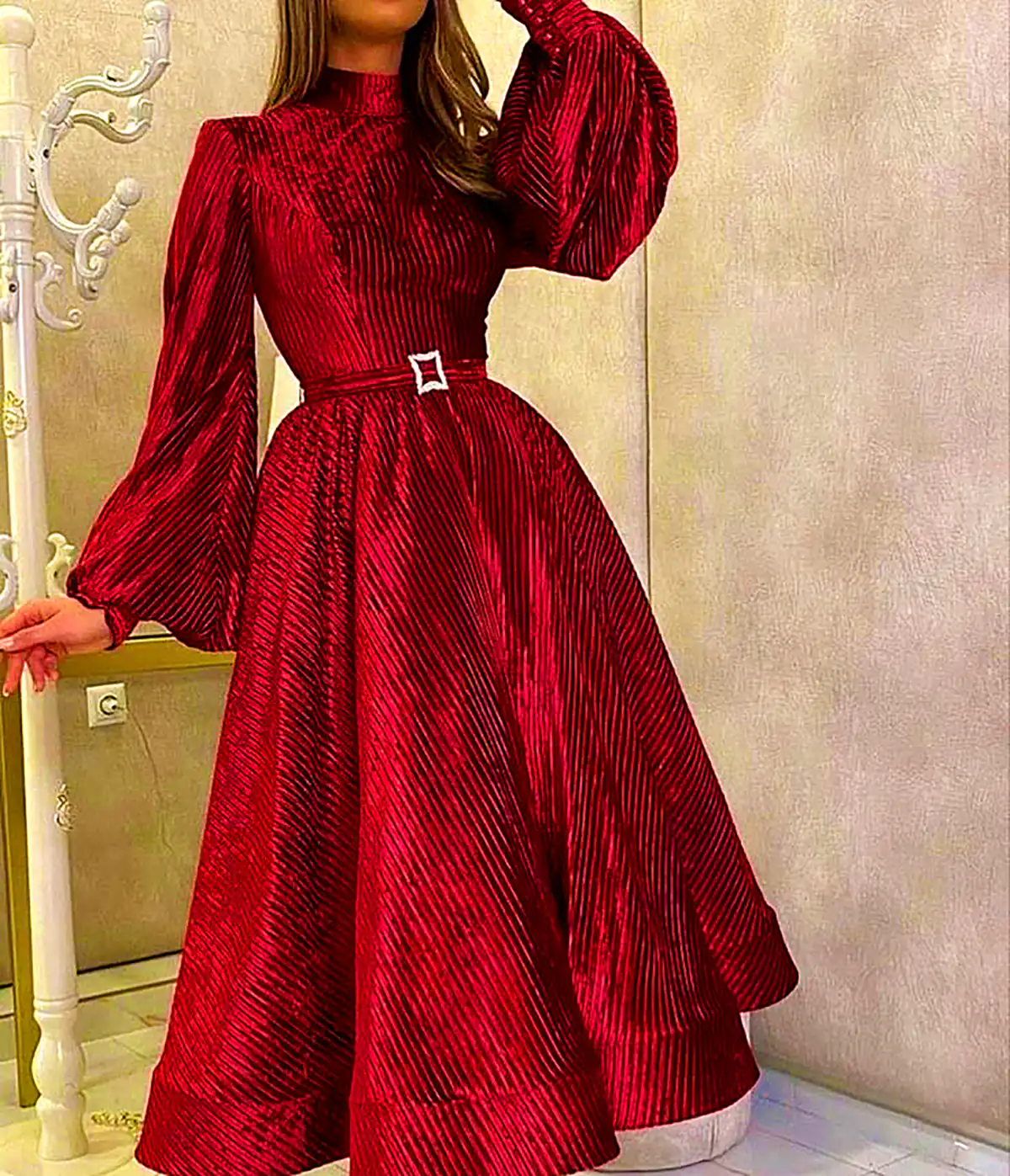 پیراهن چین چینی رنگارنگ و شیک