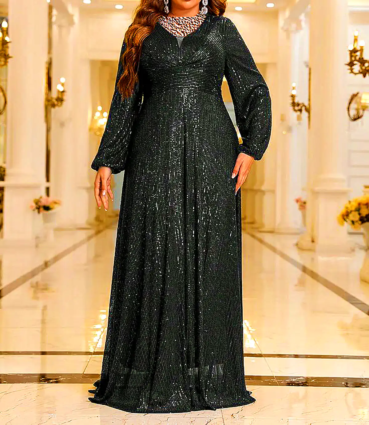 لباس مجلسی حریر پلاس سایز
