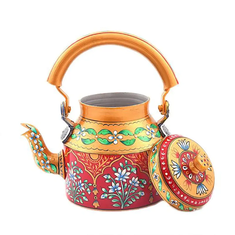 کتری چای نقاشی شده با دست