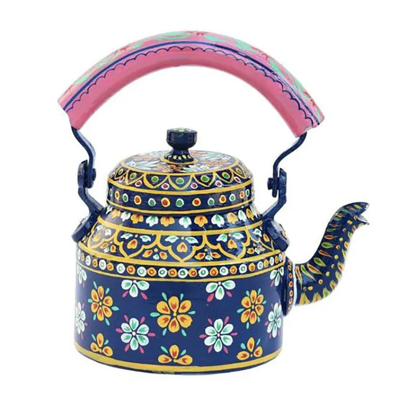 کتری چای نقاشی شده با دست