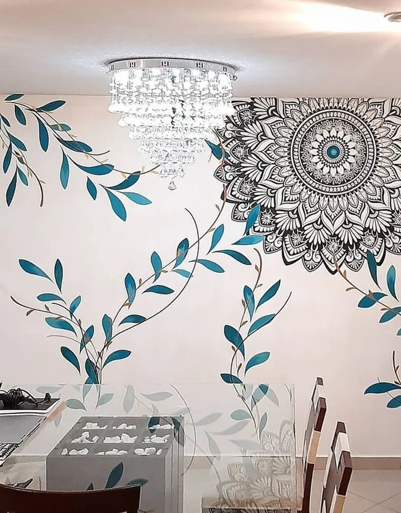 دیزاین خونه با نقاشی ماندالا