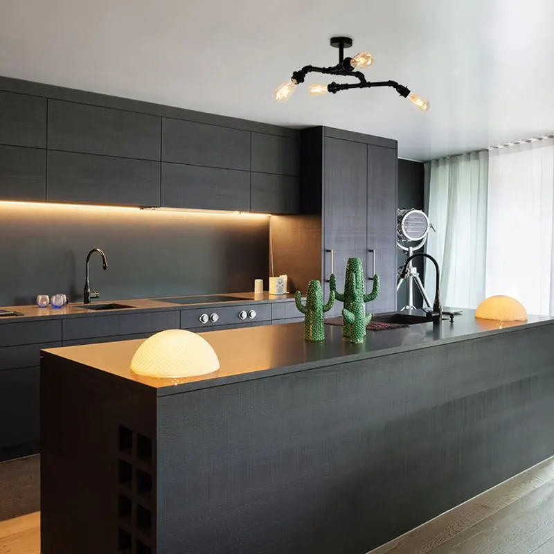 مدل کابینت شیک به رنگ مشکی