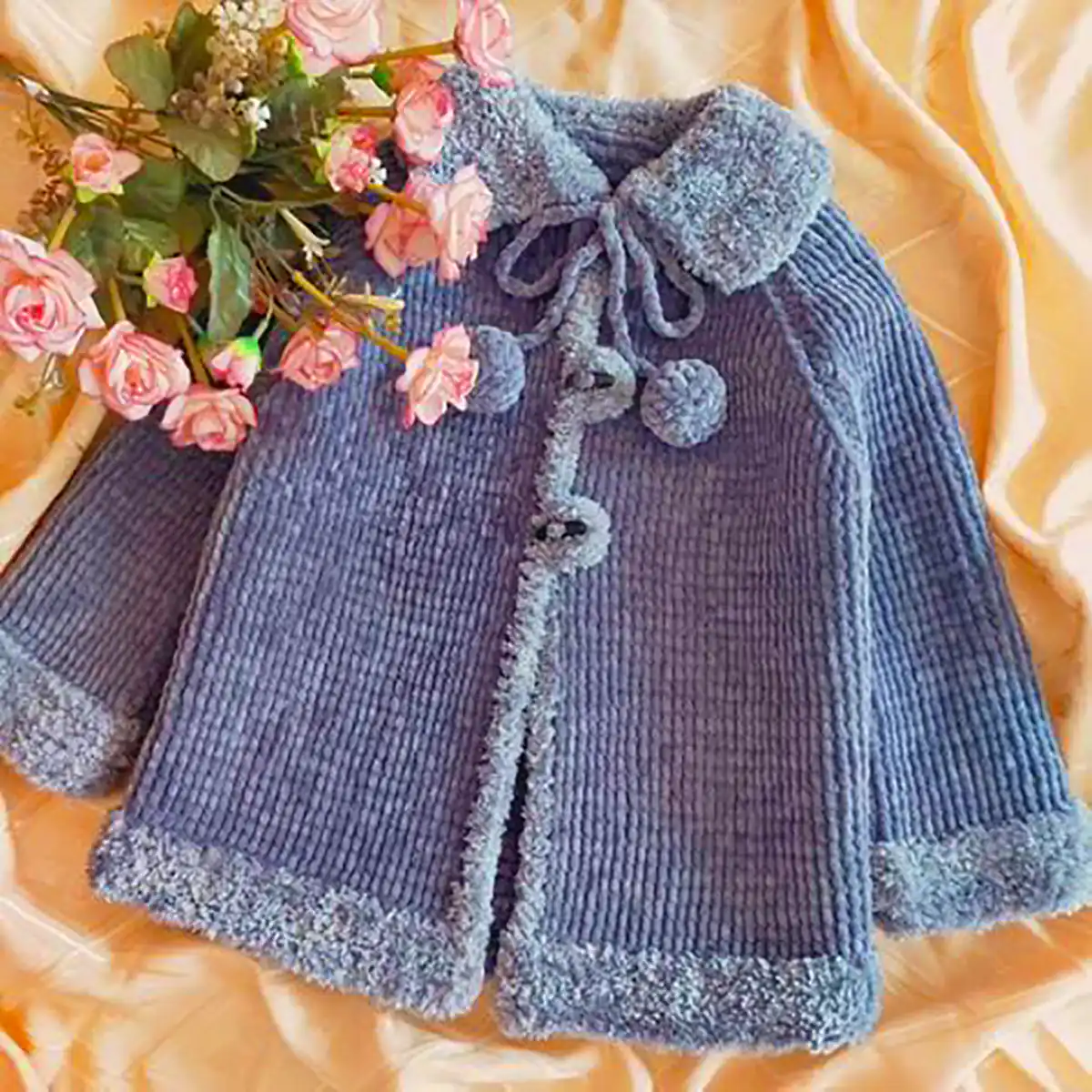 ژاکت دستبافت برای دختربچه ها