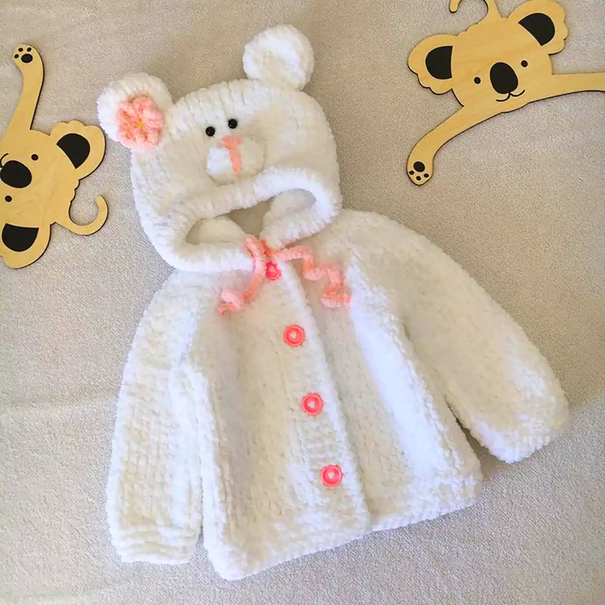 ژاکت دستبافت برای دختربچه ها