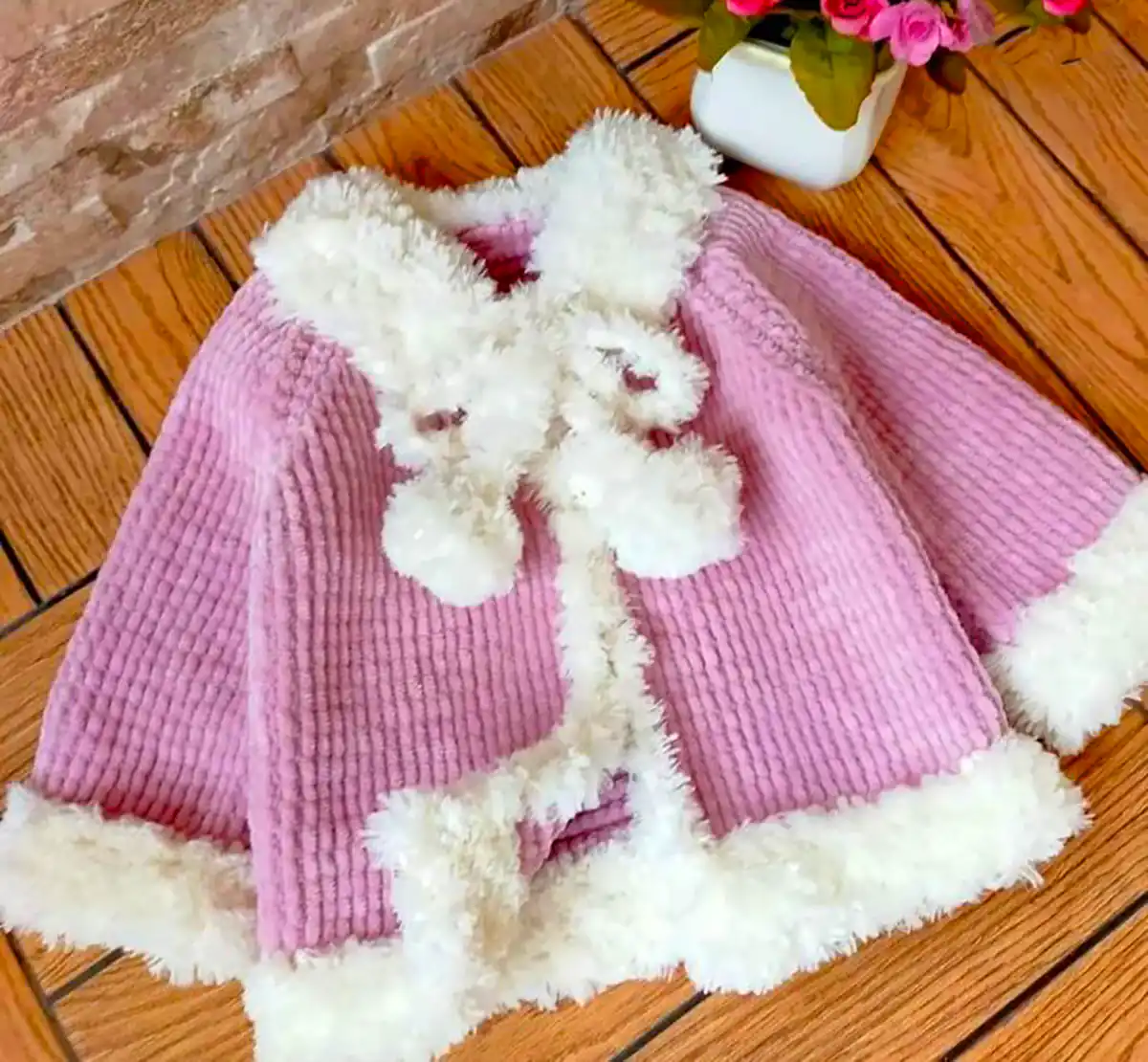 ژاکت دستبافت برای دختربچه ها