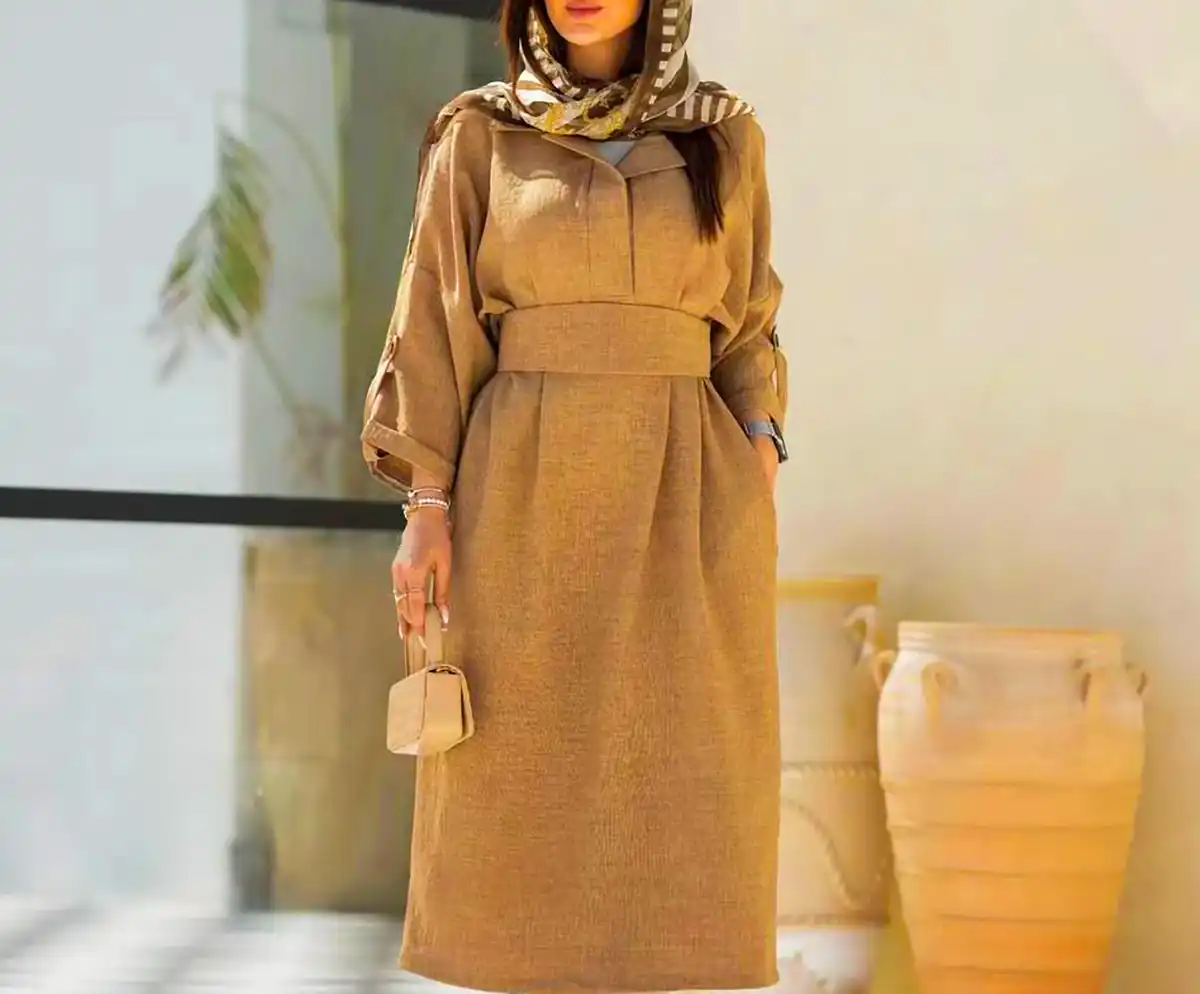پیراهن مخمل شیک زنانه