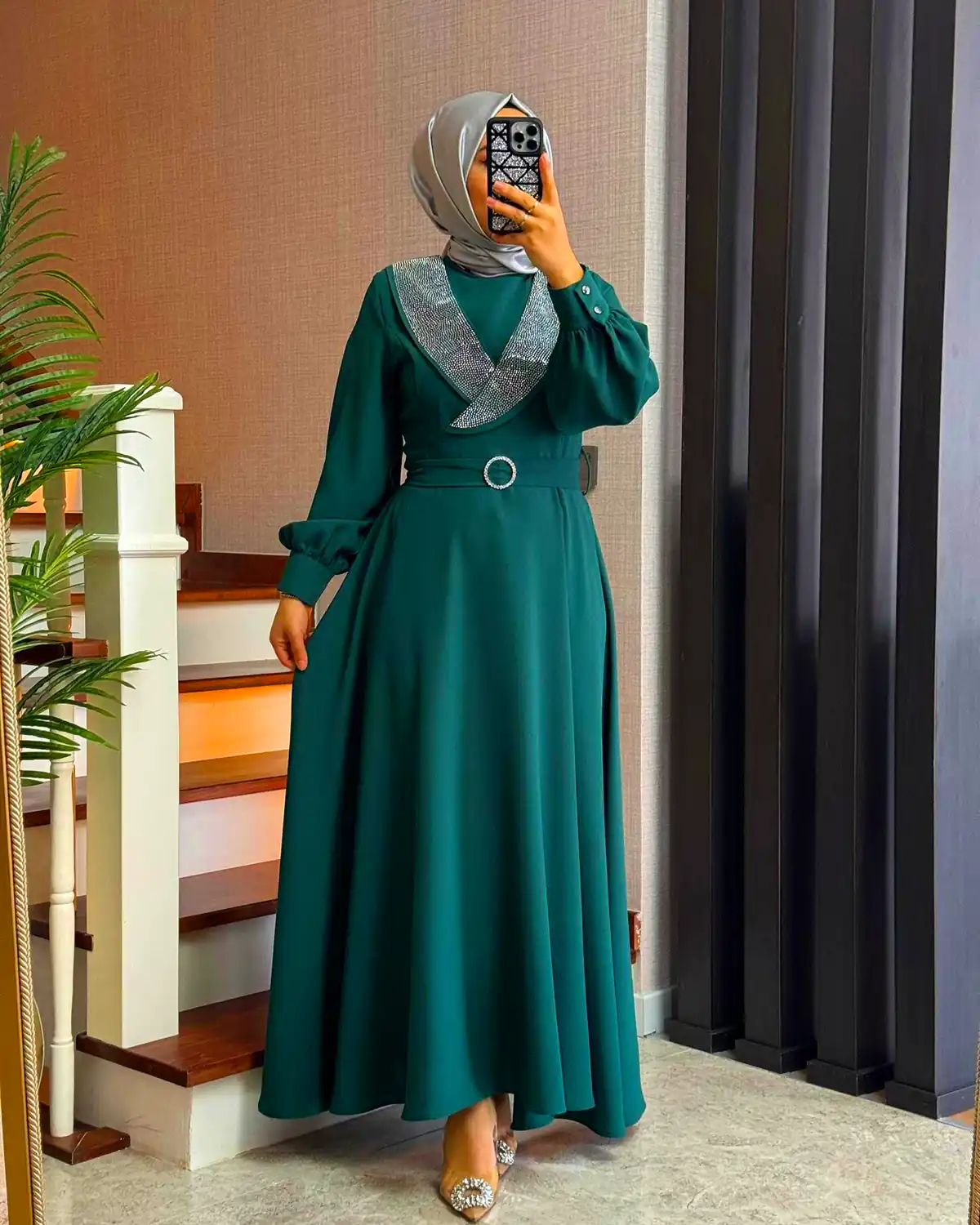 پیراهن مخمل شیک زنانه