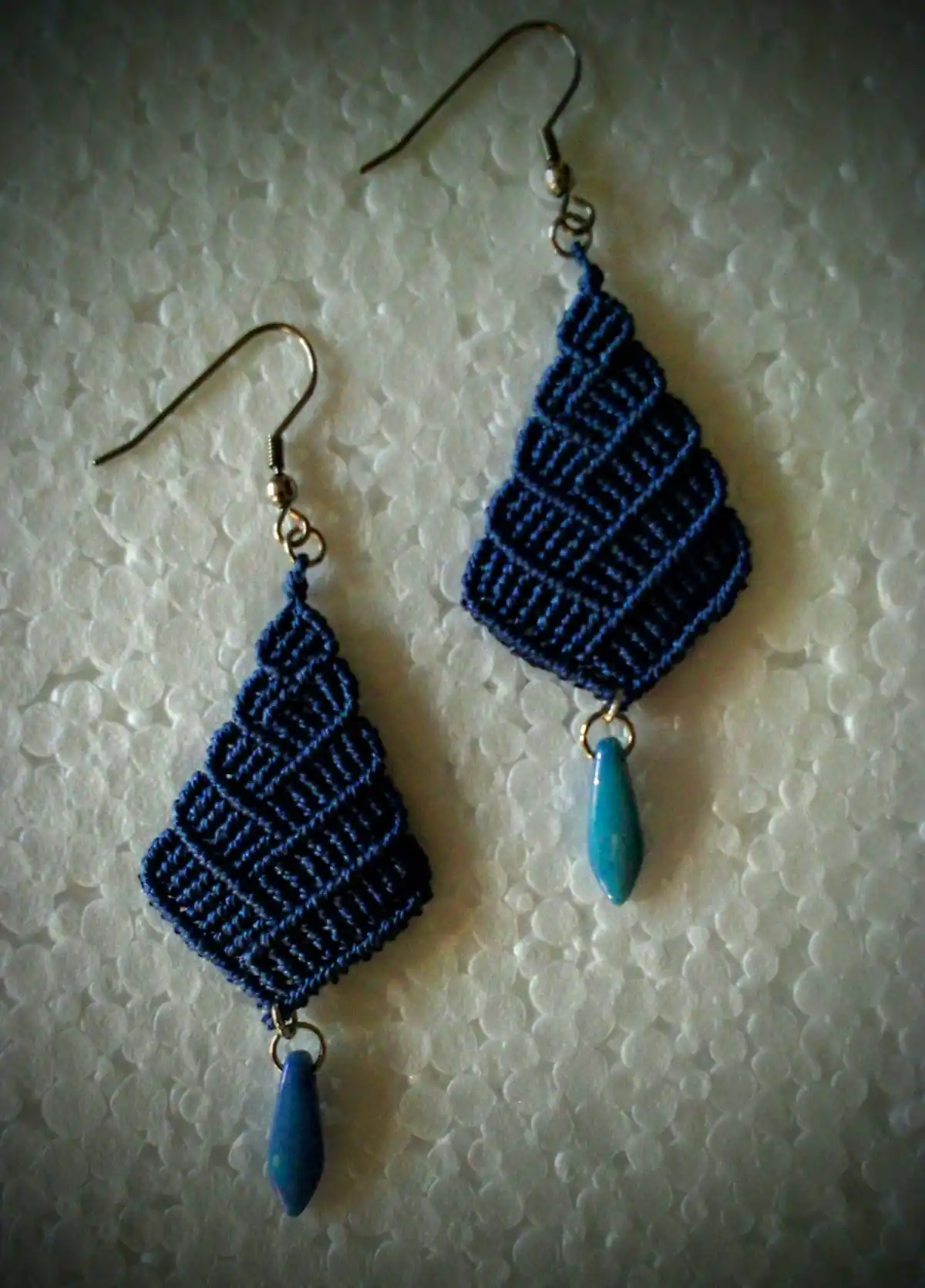 گوشواره ساده و رنگی دستساز