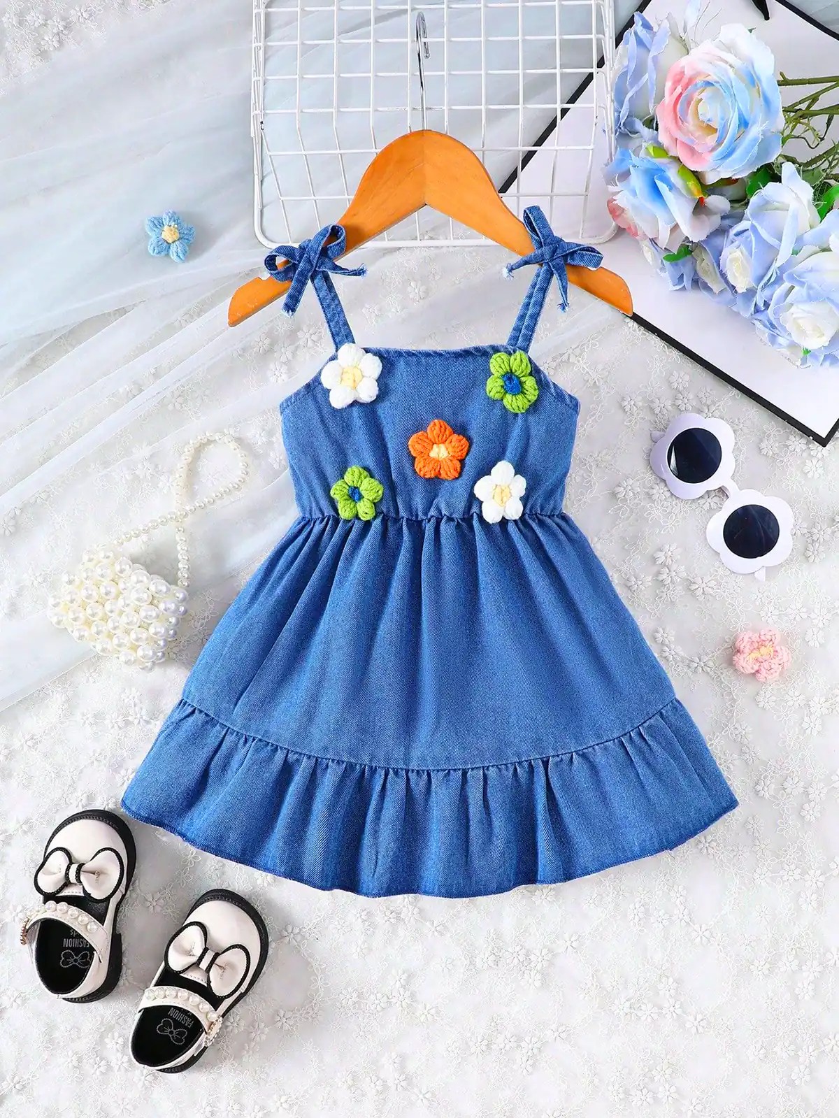 پیراهن شیک جین بچگانه