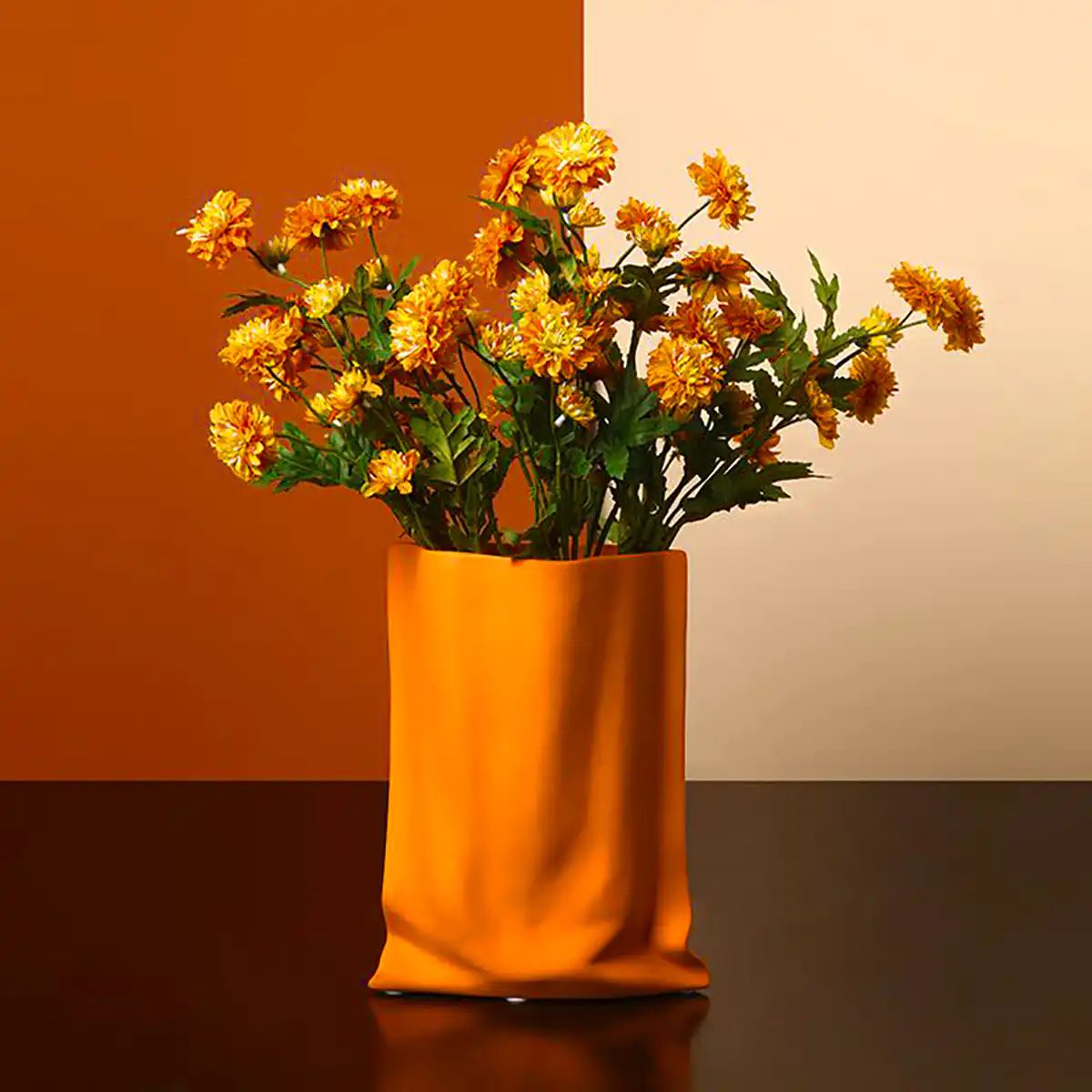 گلدون گل طبیعی دکوری