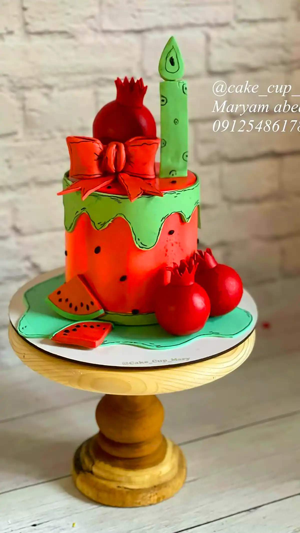 مدل دیزاین کیک یلدایی