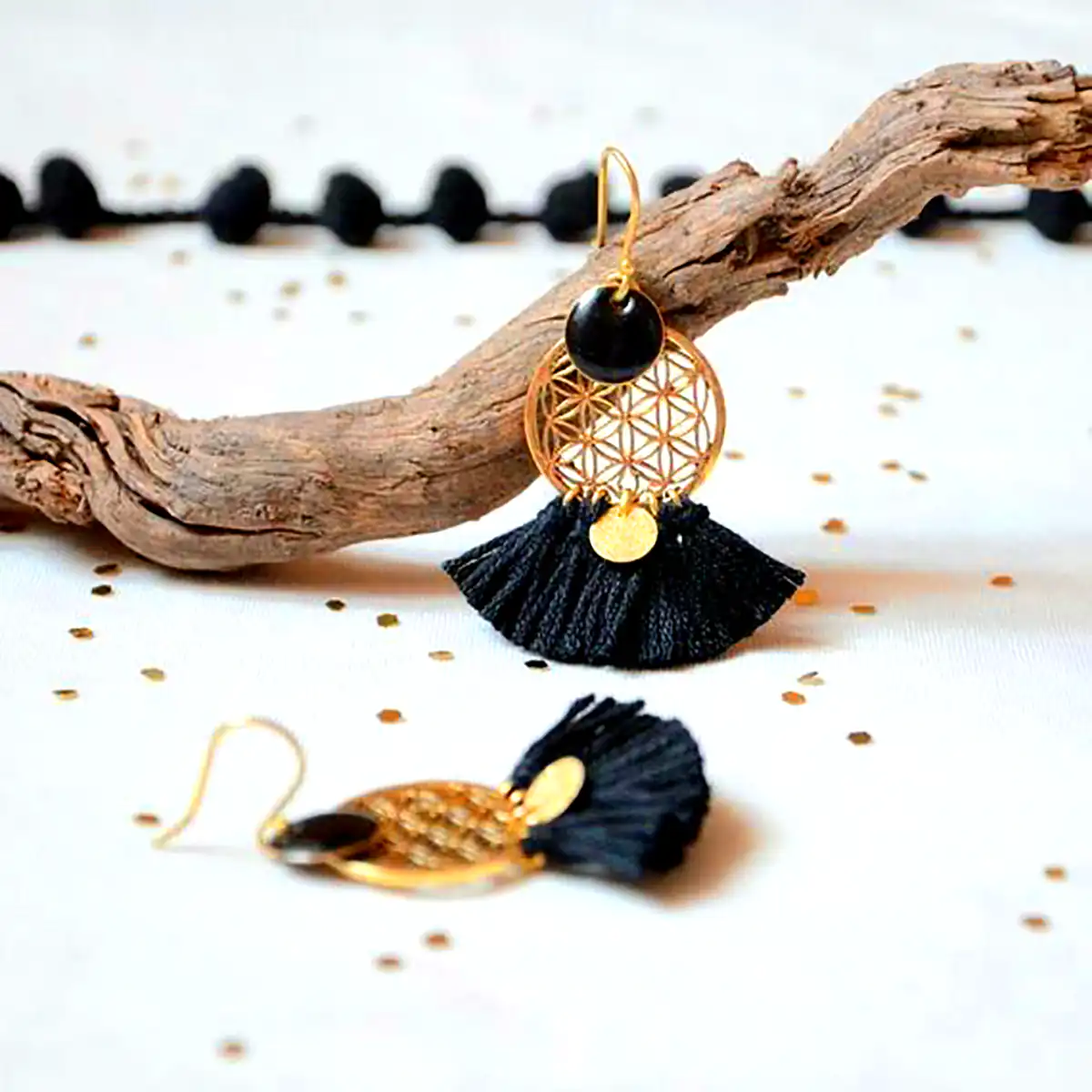 گوشواره شیک برنجی