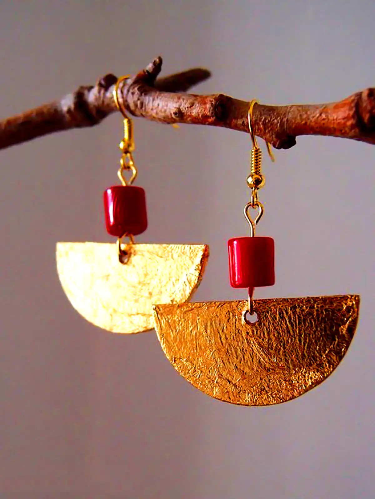 گوشواره شیک برنجی