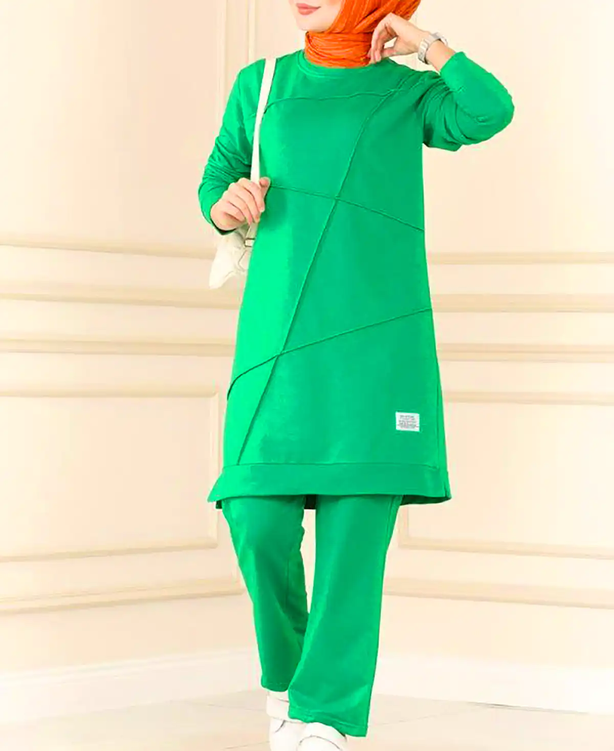 تونیک و شلوار شیک سبز