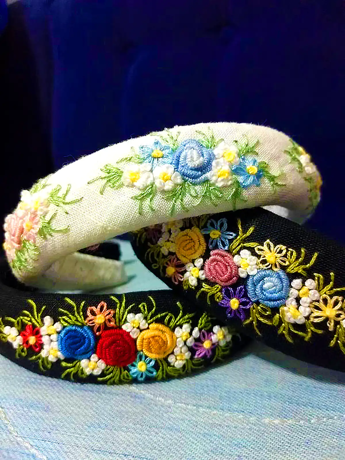 تل موی گلدوزی