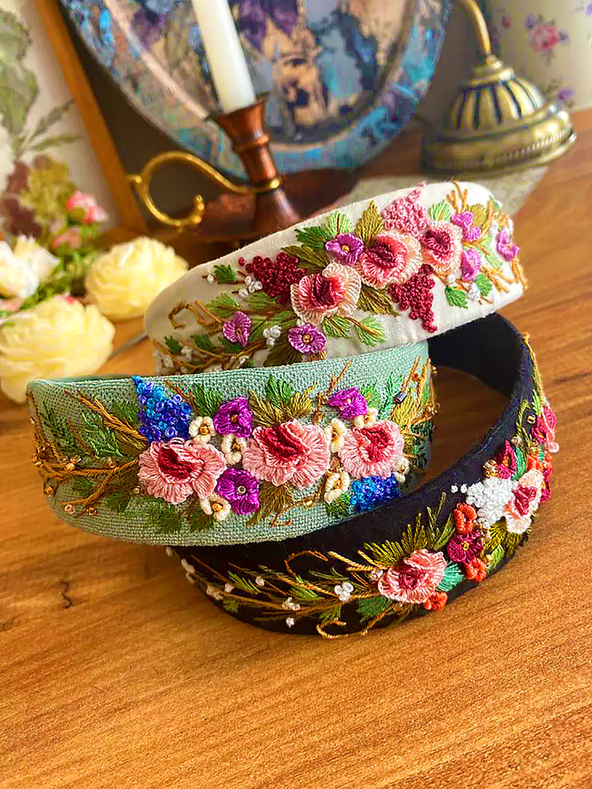 تل موی گلدوزی