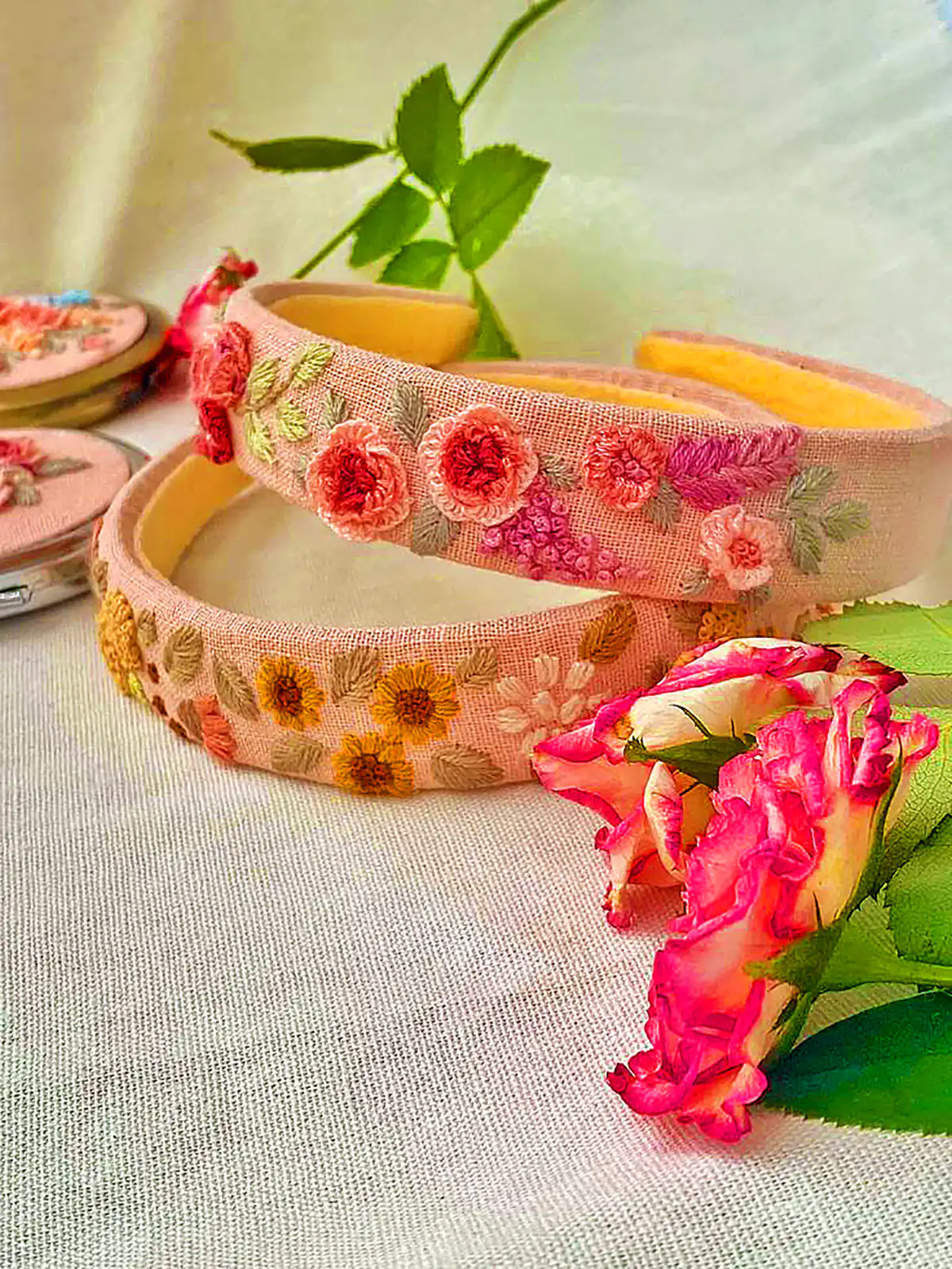 تل موی گلدوزی