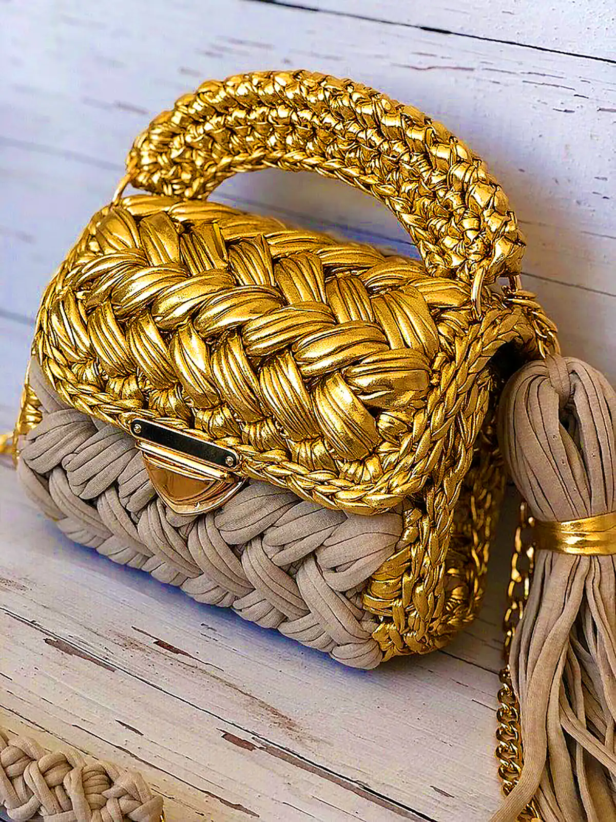 کیف رودوشی کلاسیک بافت