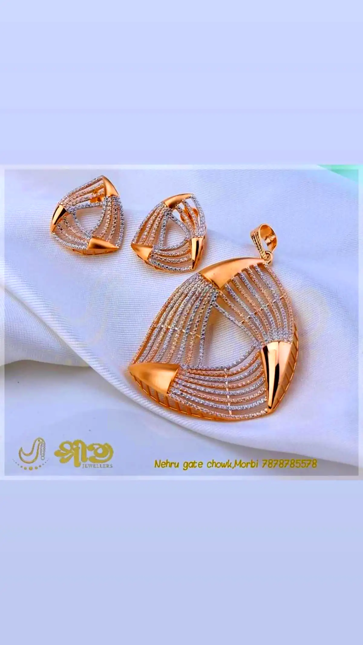 نیم ست امروزی و شیک طلا