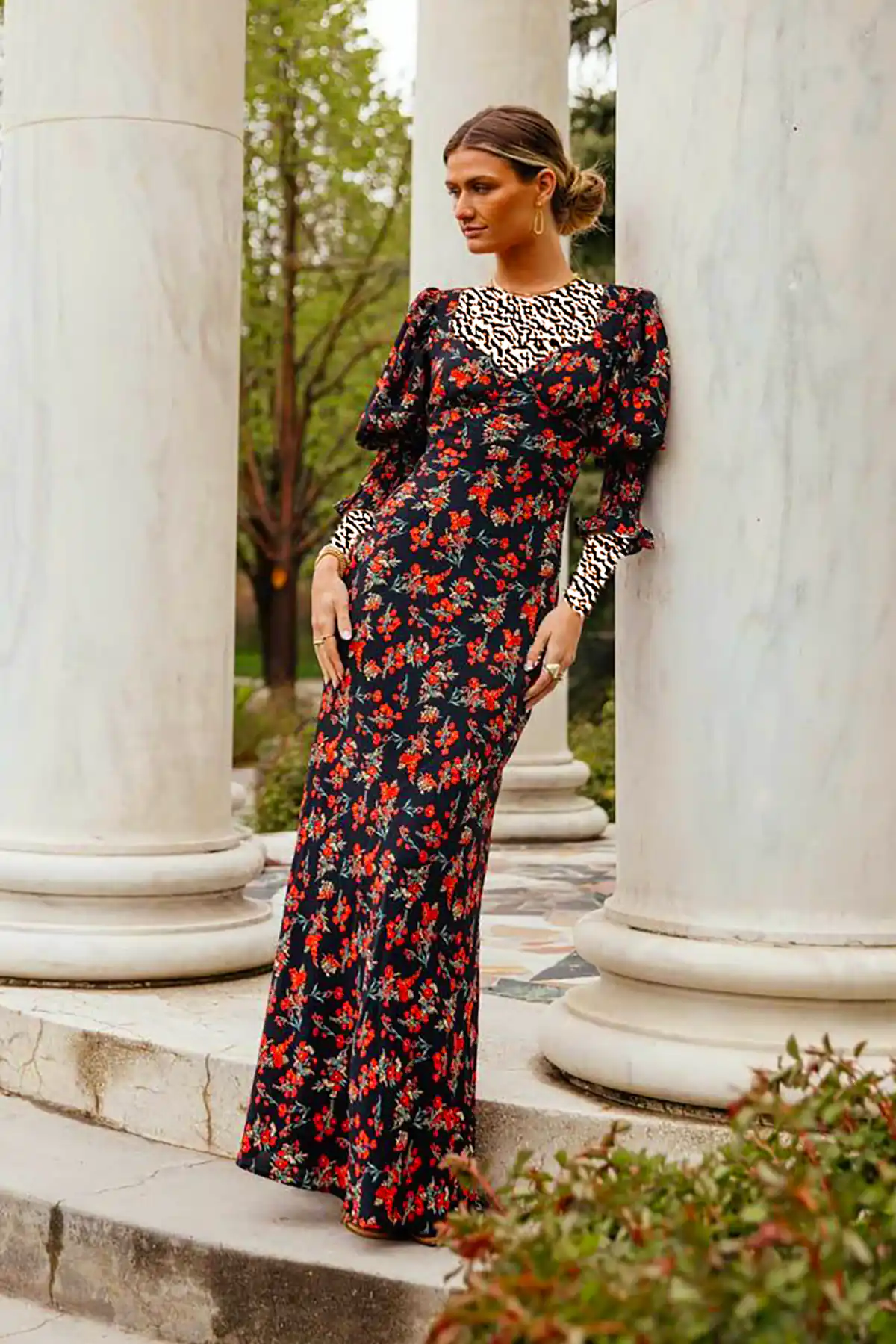 پیراهن نخی راسته زنانه